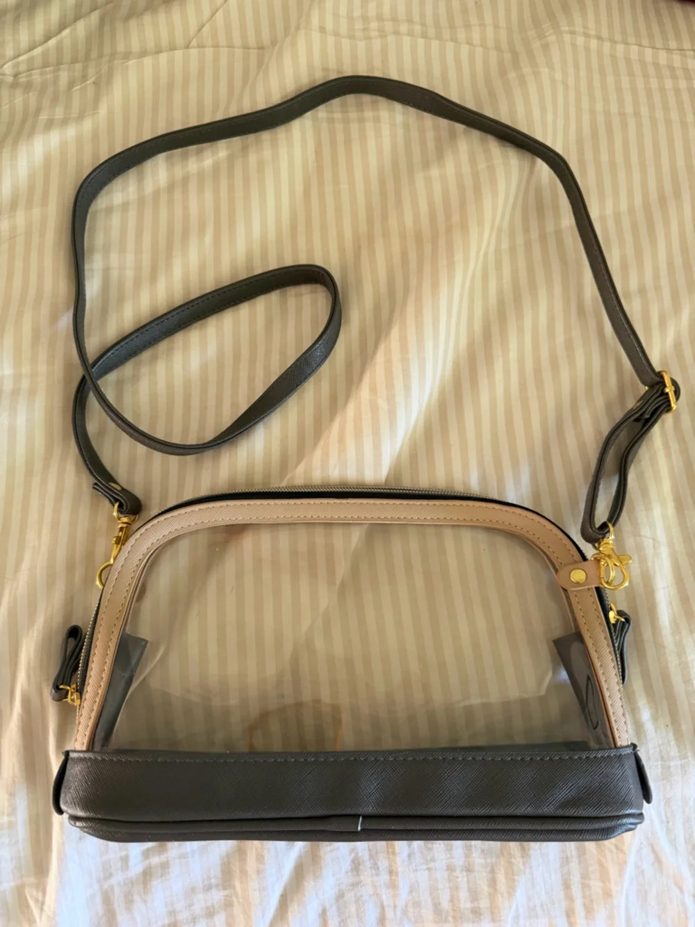 Clear Bag w/ Adjustable Strap - Picture 1 of 3